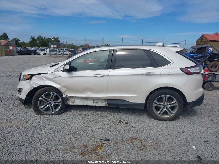 2017 Ford Edge Titanium VIN: 2FMPK4K98HBB81687 Lot: 43223078