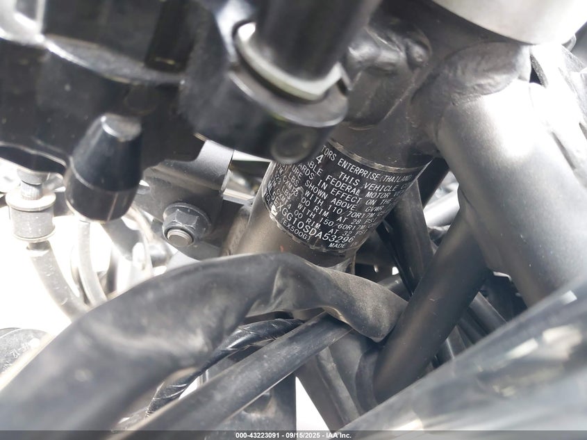 2025 Kawasaki Ex500 VIN: ML5EXGG10SDA53296 Lot: 43223091