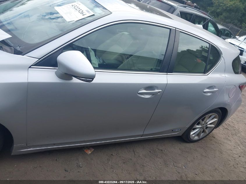 2012 Lexus Ct 200H Premium VIN: JTHKD5BH2C2075304 Lot: 43223264
