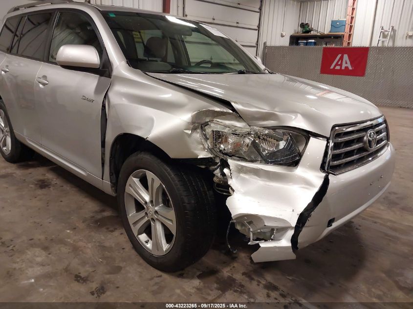 2008 Toyota Highlander Sport VIN: JTEDS43A482022389 Lot: 43223265