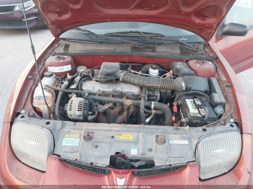 2000 Pontiac Sunfire Se VIN: 1G2JB1247Y7313557 Lot: 43223341