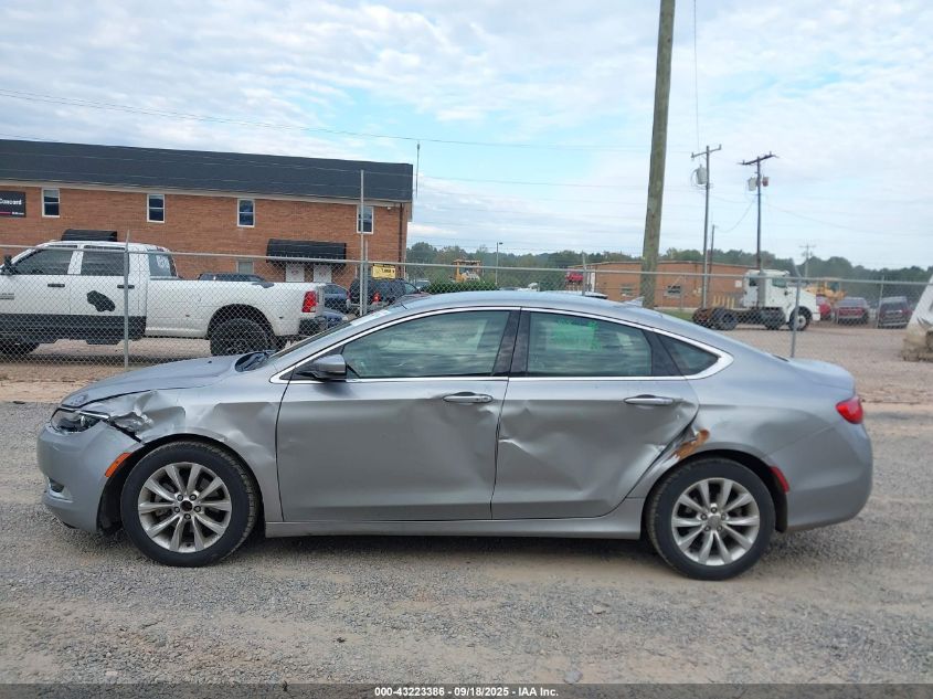 2015 Chrysler 200 C VIN: 1C3CCCCB2FN500969 Lot: 43223386