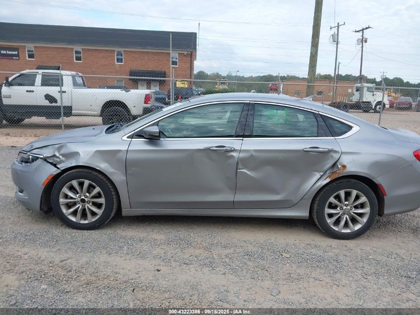 2015 Chrysler 200 C VIN: 1C3CCCCB2FN500969 Lot: 43223386