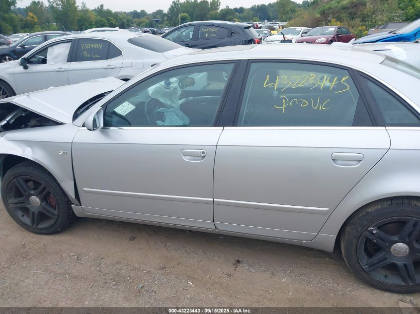 2006 Audi A4 2.0T VIN: WAUDF78E96A278176 Lot: 43223443