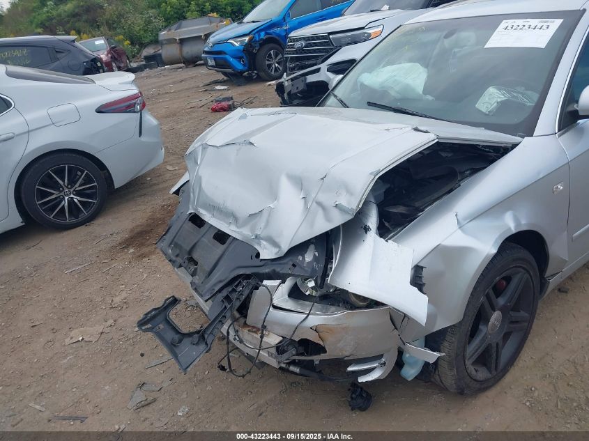 2006 Audi A4 2.0T VIN: WAUDF78E96A278176 Lot: 43223443