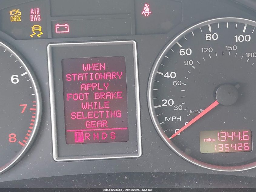 2006 Audi A4 2.0T VIN: WAUDF78E96A278176 Lot: 43223443