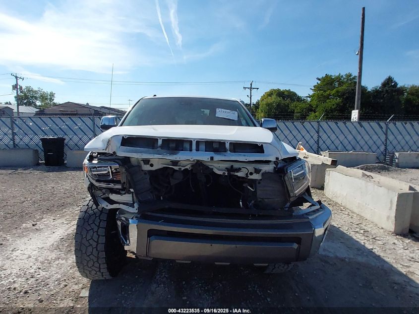 2018 Toyota Tundra Platinum 5.7L V8 VIN: 5TFAY5F16JX734032 Lot: 43223535