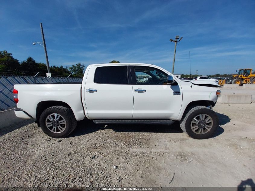 2018 Toyota Tundra Platinum 5.7L V8 VIN: 5TFAY5F16JX734032 Lot: 43223535