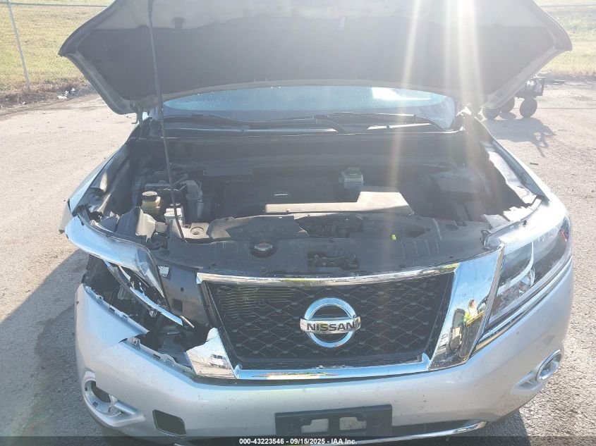 2015 Nissan Pathfinder Sl VIN: 5N1AR2MN8FC699750 Lot: 43223546