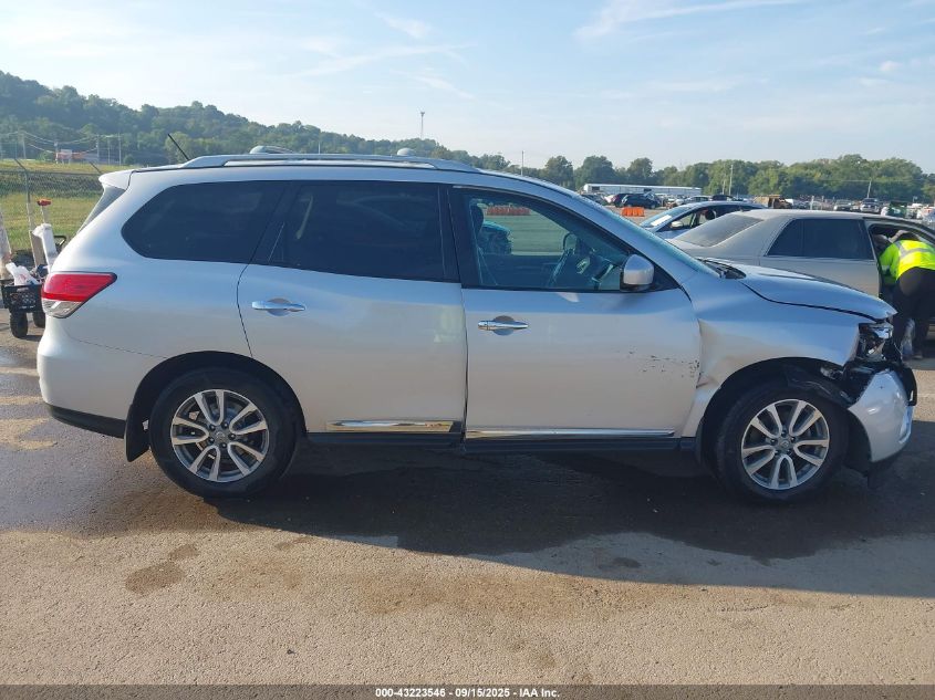 2015 Nissan Pathfinder Sl VIN: 5N1AR2MN8FC699750 Lot: 43223546