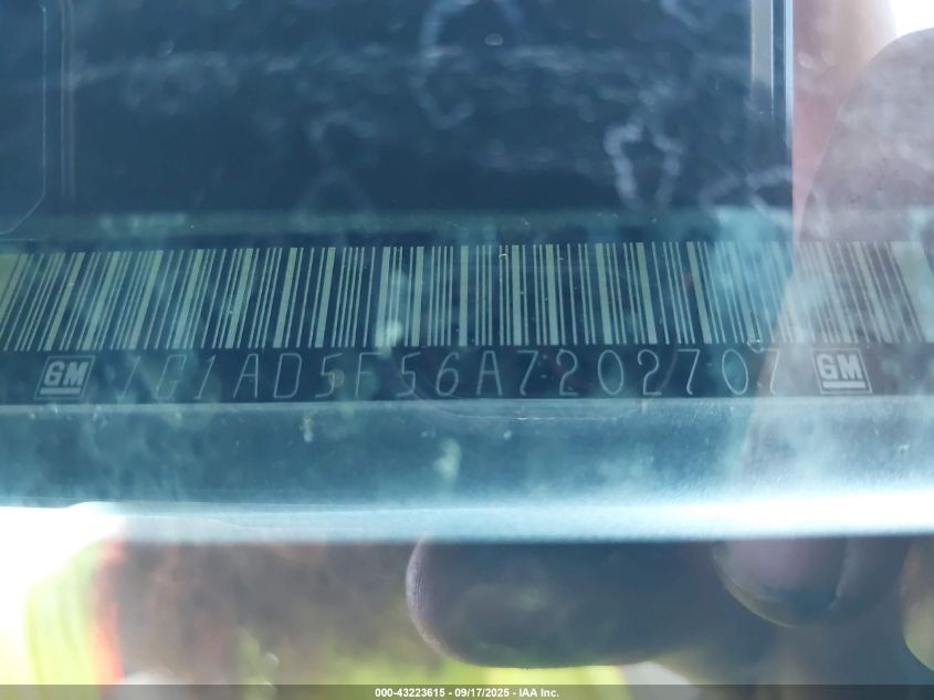 2010 Chevrolet Cobalt Lt VIN: 1G1AD5F56A7202707 Lot: 43223615