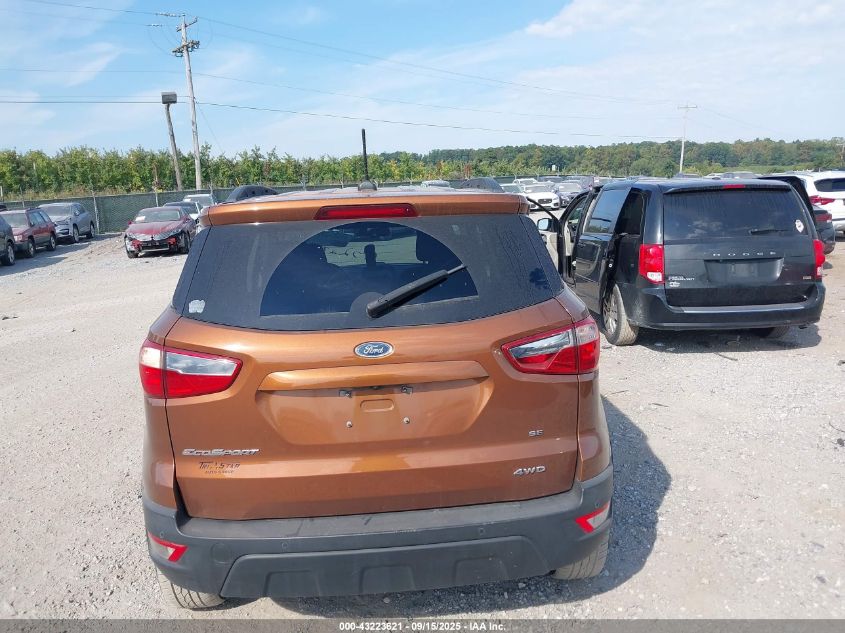 2018 Ford Ecosport Se VIN: MAJ6P1UL0JC225251 Lot: 43223621