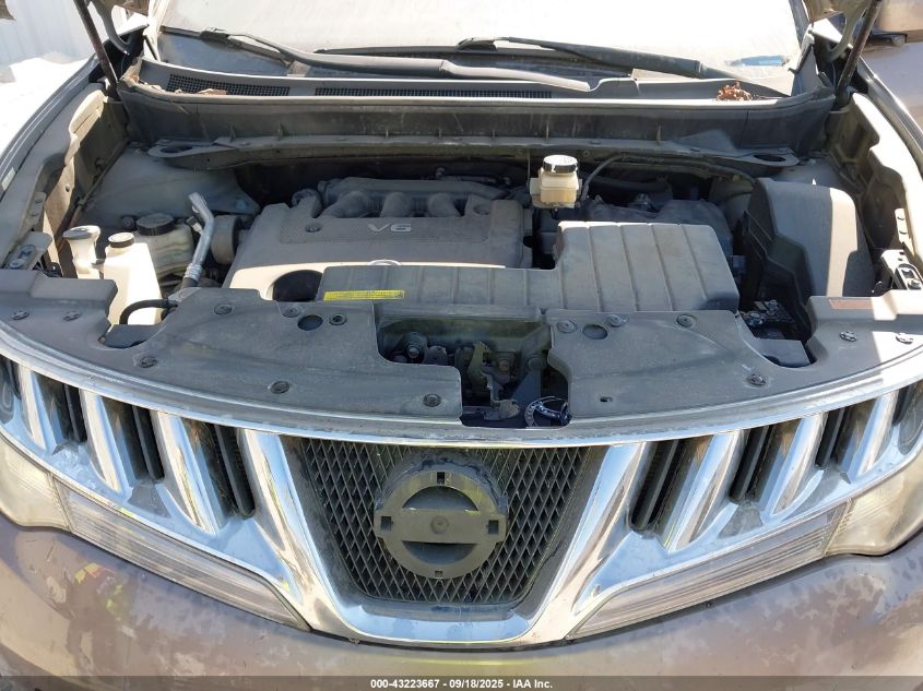 2009 Nissan Murano Sl VIN: JN8AZ18UX9W012033 Lot: 43223667