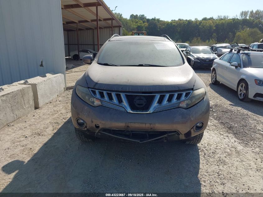 2009 Nissan Murano Sl VIN: JN8AZ18UX9W012033 Lot: 43223667