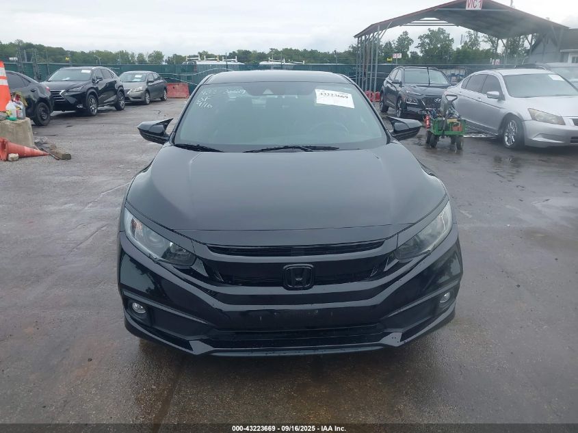 2019 Honda Civic Sport VIN: 2HGFC2F8XKH504582 Lot: 43223669