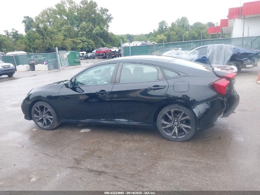 2019 Honda Civic Sport VIN: 2HGFC2F8XKH504582 Lot: 43223669