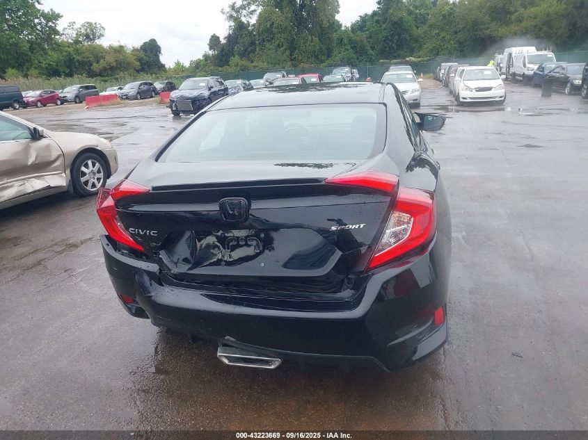 2019 Honda Civic Sport VIN: 2HGFC2F8XKH504582 Lot: 43223669