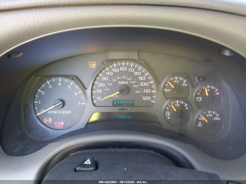 2003 Chevrolet Trailblazer Ext Ls VIN: 1GNET16S536230329 Lot: 43223681