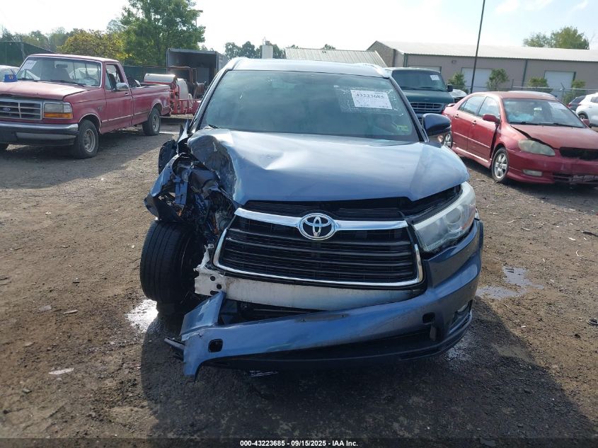 2016 Toyota Highlander Xle V6 VIN: 5TDJKRFH4GS503764 Lot: 43223685