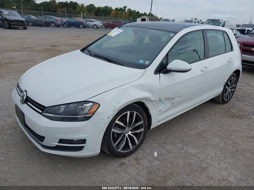 2016 VOLKSWAGEN GOLF TSI SE 4-DOOR - 3VW217AU0GM048215