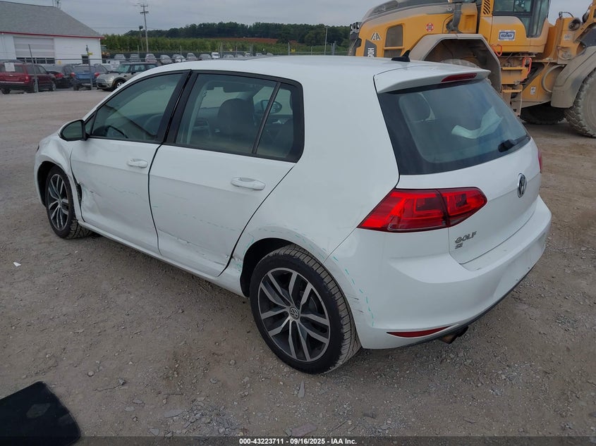 2016 VOLKSWAGEN GOLF TSI SE 4-DOOR - 3VW217AU0GM048215