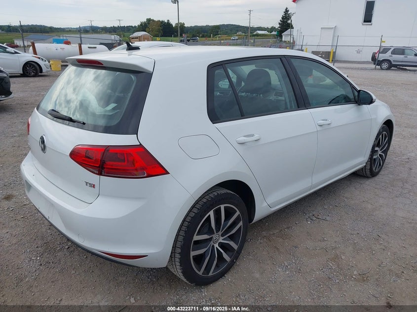 2016 VOLKSWAGEN GOLF TSI SE 4-DOOR - 3VW217AU0GM048215