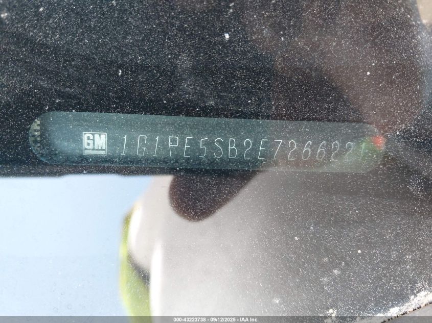 2014 Chevrolet Cruze 2Lt Auto VIN: 1G1PE5SB2E7266221 Lot: 43223738