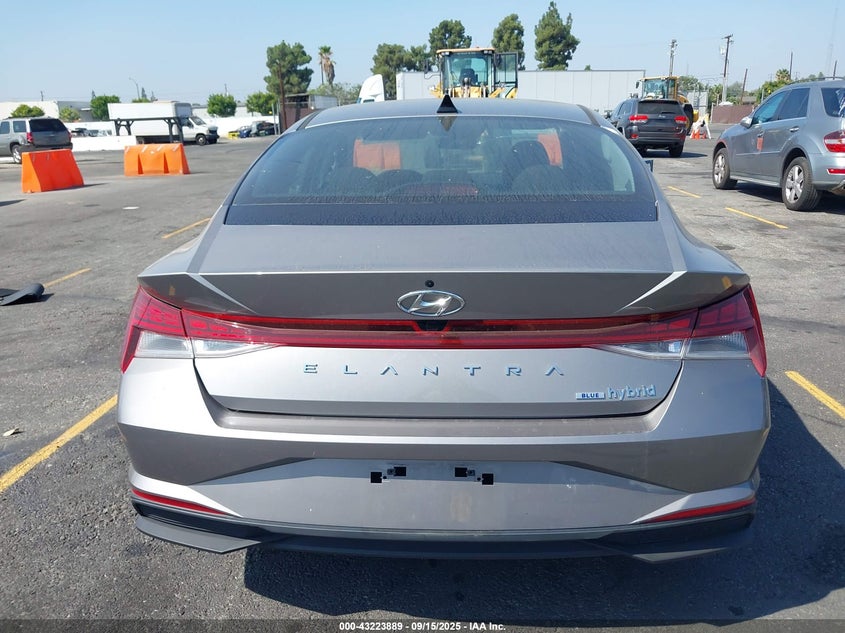 2023 HYUNDAI ELANTRA HYBRID BLUE KMHLM4AJ9PU064200
