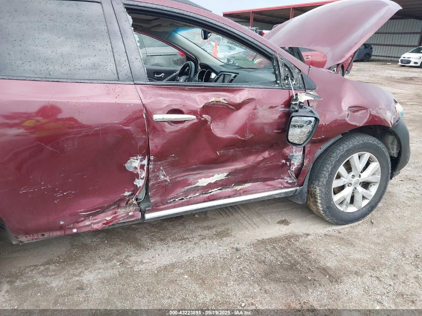 2011 Nissan Murano Sl VIN: JN8AZ1MW1BW180186 Lot: 43223895