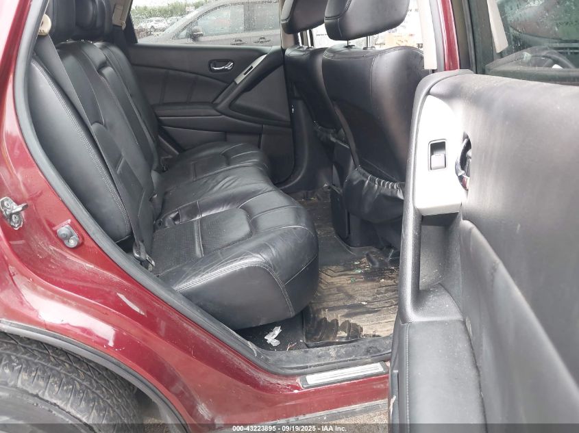 2011 Nissan Murano Sl VIN: JN8AZ1MW1BW180186 Lot: 43223895