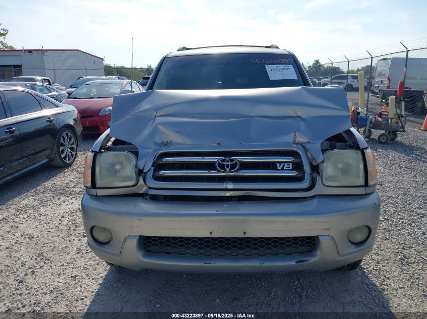 2001 Toyota Sequoia Limited V8 VIN: 5TDZT38A31S047339 Lot: 43223897