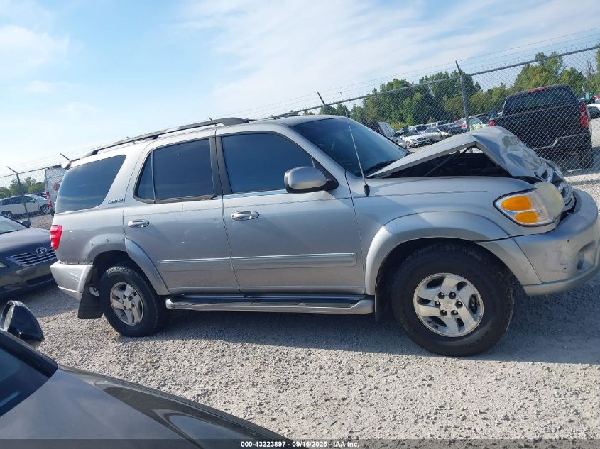 2001 Toyota Sequoia Limited V8 VIN: 5TDZT38A31S047339 Lot: 43223897