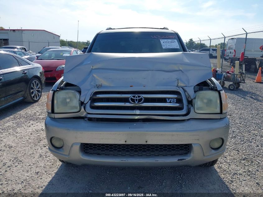 2001 Toyota Sequoia Limited V8 VIN: 5TDZT38A31S047339 Lot: 43223897