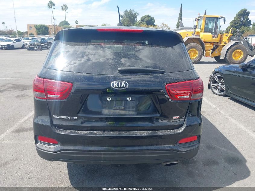 2019 Kia Sorento 2.4L L VIN: 5XYPG4A33KG467694 Lot: 43223975