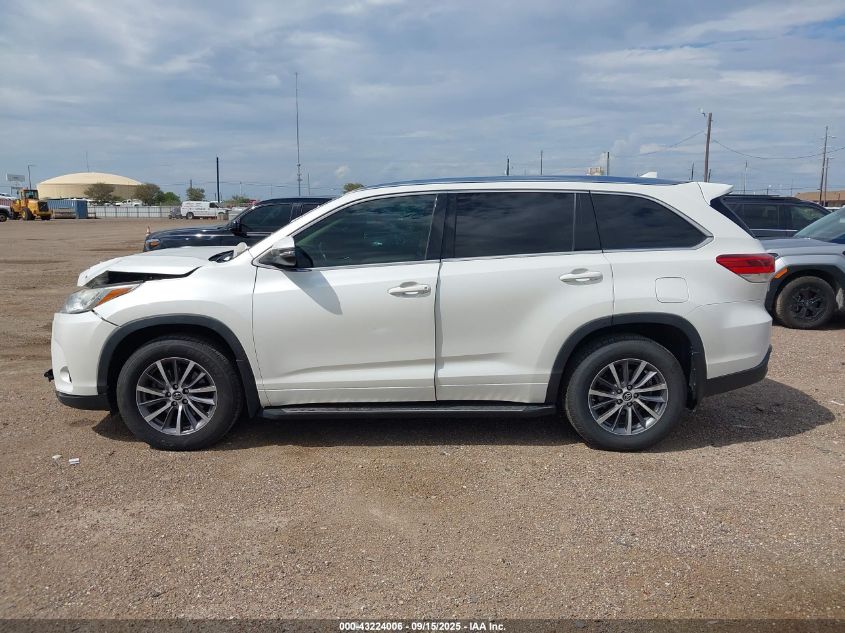 2018 Toyota Highlander Xle VIN: 5TDKZRFH4JS541230 Lot: 43224006