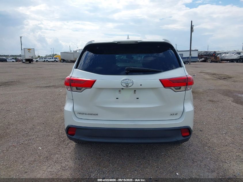 2018 Toyota Highlander Xle VIN: 5TDKZRFH4JS541230 Lot: 43224006