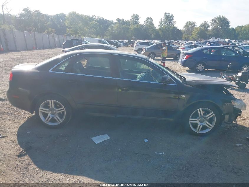 2008 Audi A4 2.0T/2.0T Special Edition VIN: WAUDF78E18A117761 Lot: 43224042