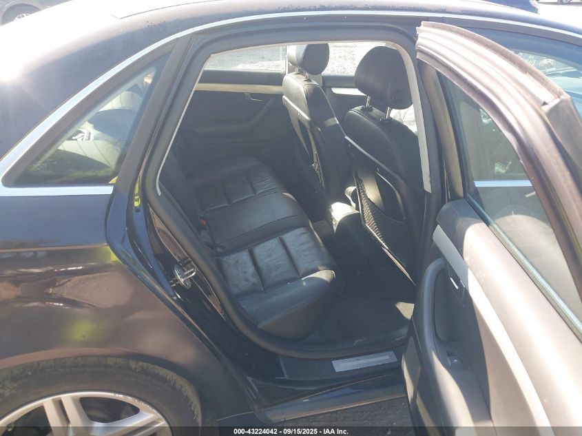 2008 Audi A4 2.0T/2.0T Special Edition VIN: WAUDF78E18A117761 Lot: 43224042