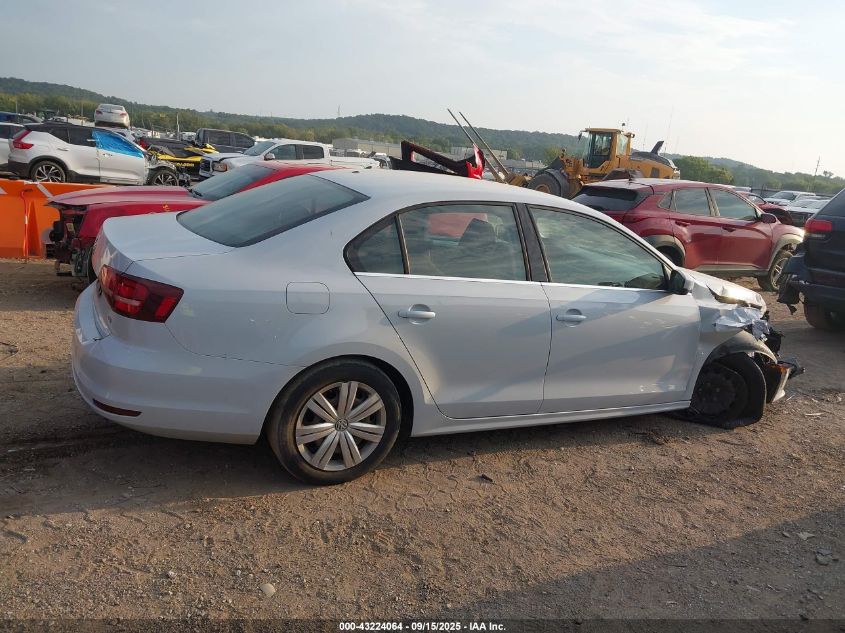2017 Volkswagen Jetta 1.4T S VIN: 3VW2B7AJ6HM343615 Lot: 43224064