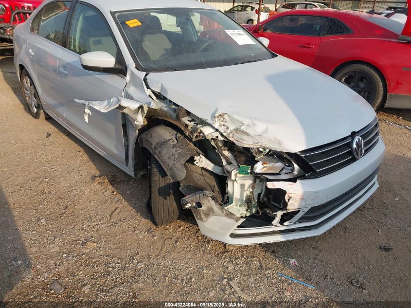 2017 Volkswagen Jetta 1.4T S VIN: 3VW2B7AJ6HM343615 Lot: 43224064