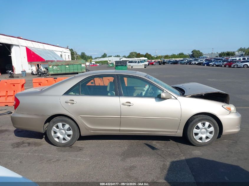 2002 Toyota Camry Le VIN: 4T1BE32K12U586189 Lot: 43224177
