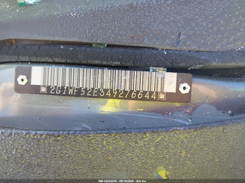 2004 Chevrolet Impala VIN: 2G1WF52E349276644 Lot: 43224230