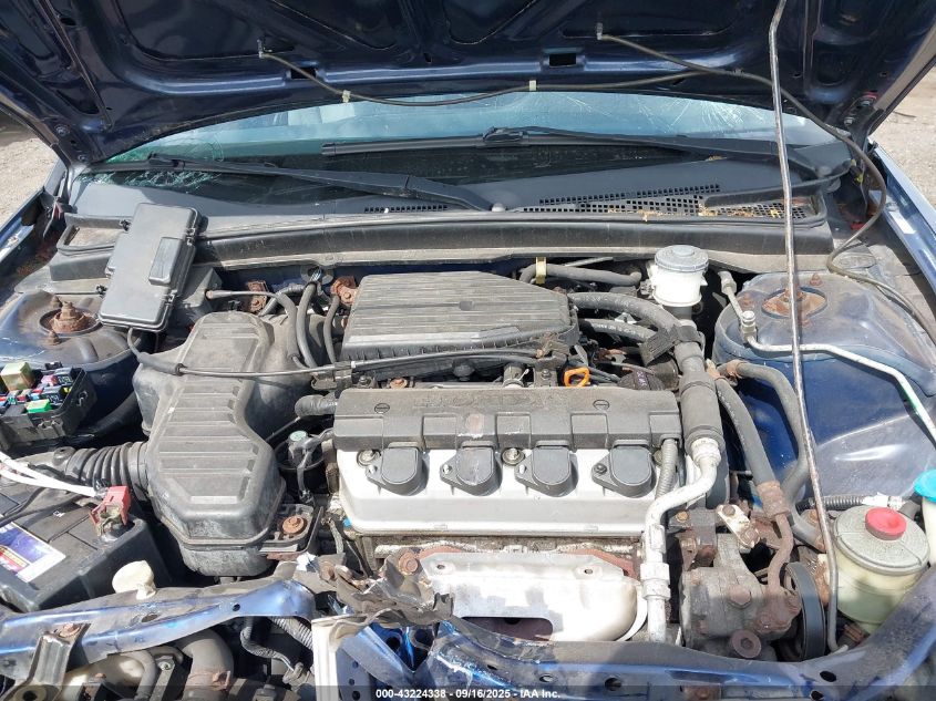 2004 Honda Civic Lx VIN: 2HGES16534H561840 Lot: 43224338