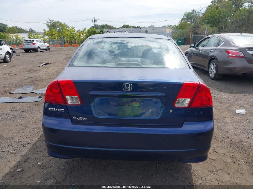 2004 Honda Civic Lx VIN: 2HGES16534H561840 Lot: 43224338