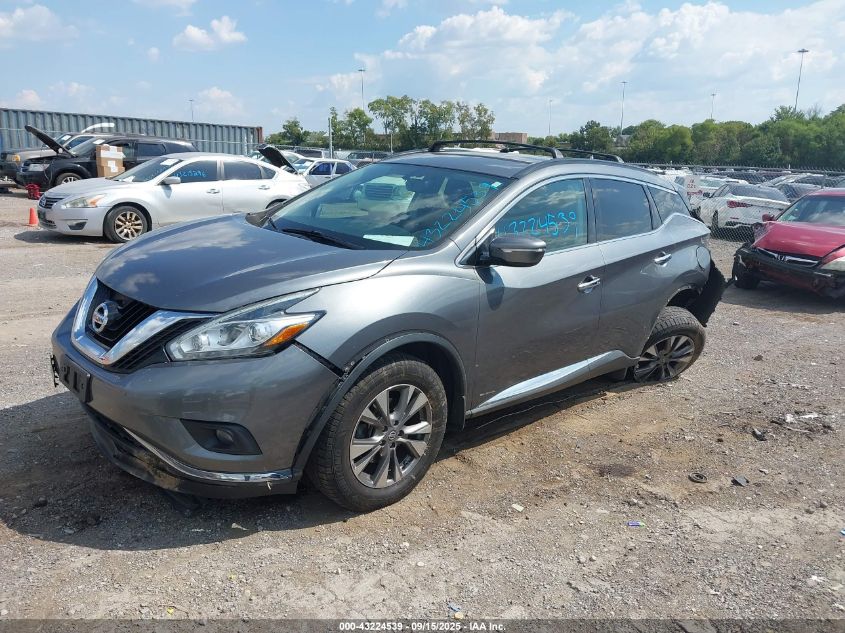 2015 Nissan Murano Sv VIN: 5N1AZ2MH8FN246243 Lot: 43224539