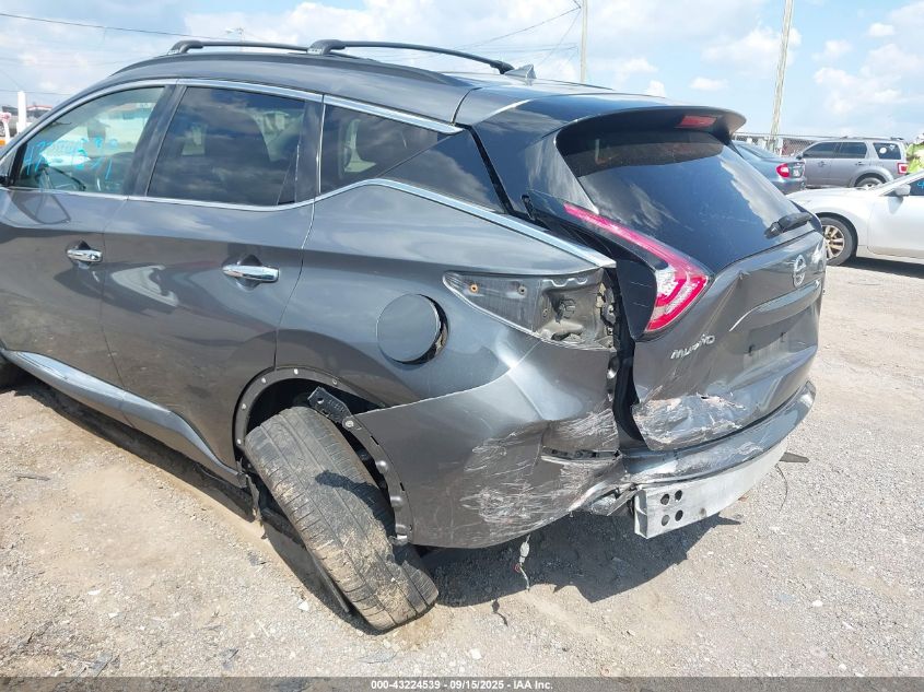 2015 Nissan Murano Sv VIN: 5N1AZ2MH8FN246243 Lot: 43224539