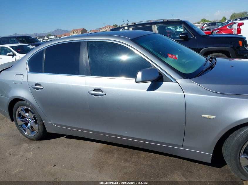 2007 BMW 530I VIN: WBANE73527CM46244 Lot: 43224561