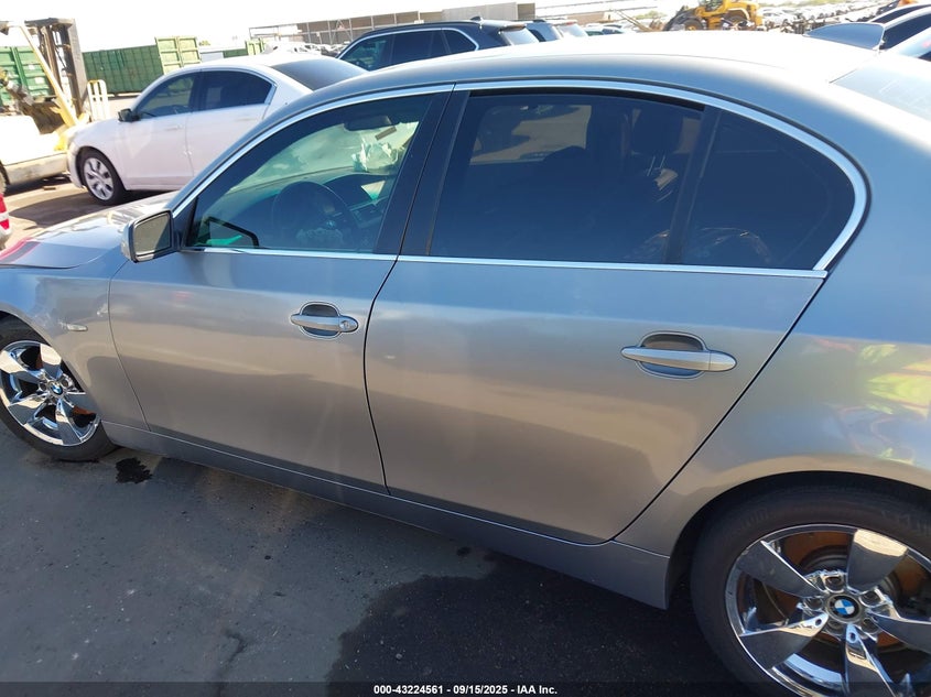 2007 BMW 530I VIN: WBANE73527CM46244 Lot: 43224561