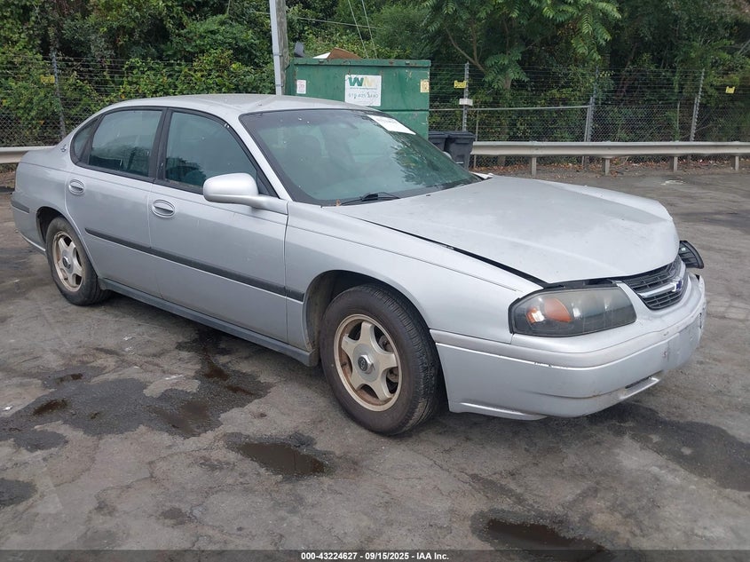 2003 Chevrolet Impala silver sedan gasoline 2G1WF52E839199347 photo #1
