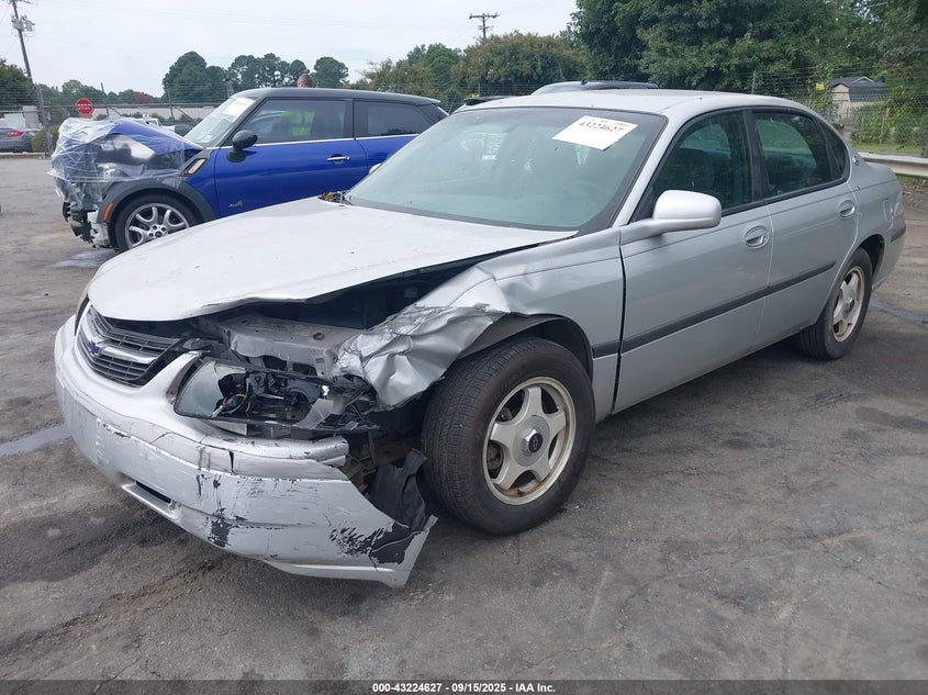 2003 Chevrolet Impala silver sedan gasoline 2G1WF52E839199347 photo #3